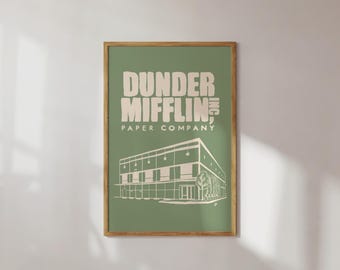 The Office Wall Art Printable Digital Download Dunder Mifflin Poster Gift