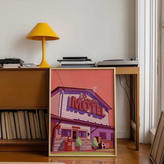 Schitt's Creek Rosebud Motel Wall Art Printable Retro TV Show Poster Digital Download