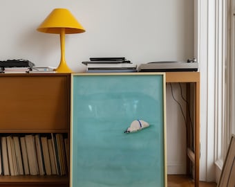 The Office Andy Floating Poster Printable Minimalist Wall Art Beach Scene Digital Download