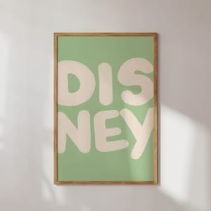 Disney Trendy Typography Wall Art Printable Digital Download Nursery Gender Neutral