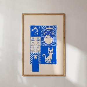 Studio Ghibli Wall Art Printable Digital Download, Lista completa de filmes Totoro A Viagem de Chihiro