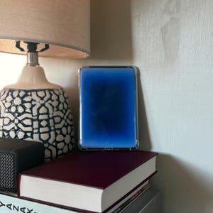 Kindle Printable Clear Case Insert Blue Aura Aesthetic Decoration Bookish