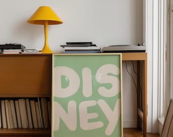 Disney Inspired Nursery Wall Art Printable Typography Poster Neutral Kids Room Quote Print