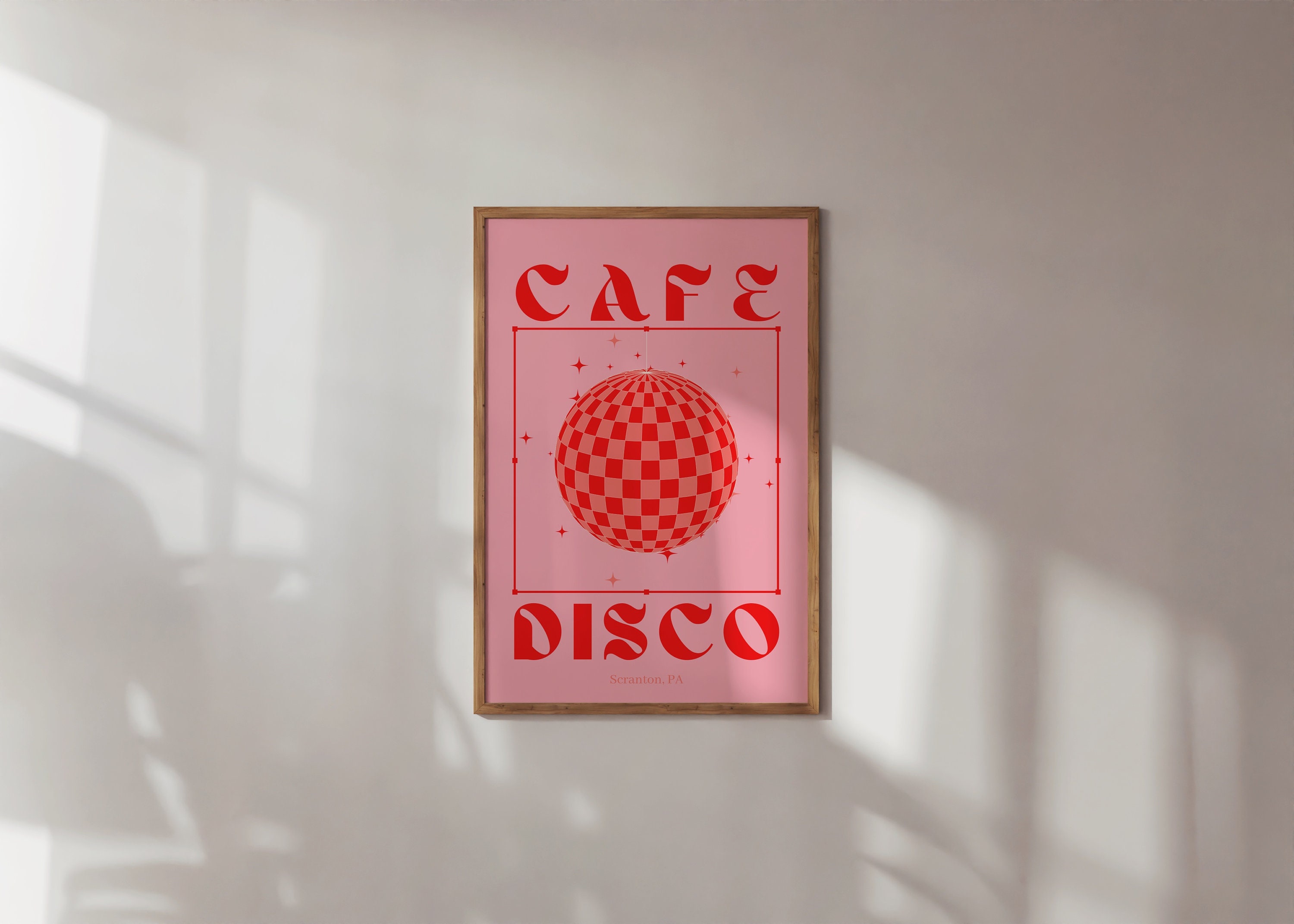 The Office Print Cafe Disco Digital Download the Office Gift Etsy