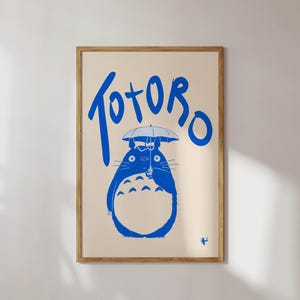 Descarga digital imprimible de arte de pared de Studio Ghibli, lista completa de películas Totoro Spirited Away