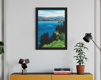 Framed Canvas Giclee Print - "A Summer Afternoon" - In Floater Frame plus Cap Frame by Artist Mal Gagnon. Low Limited Edition.