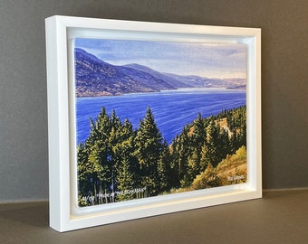 Canvas Giclee Framed Print - "Pride of the Okanagan" - Limited Edition in Floater Frame by Artist Mal Gagnon. Rebates for local pick-up.