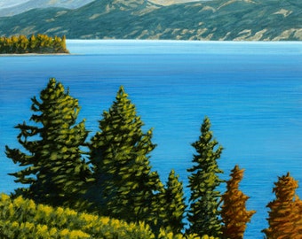 LANDSCAPE ART PRINT - "Westside View", Limited Edition Giclee Print on Fine Art Paper of Western Canada Landscape.