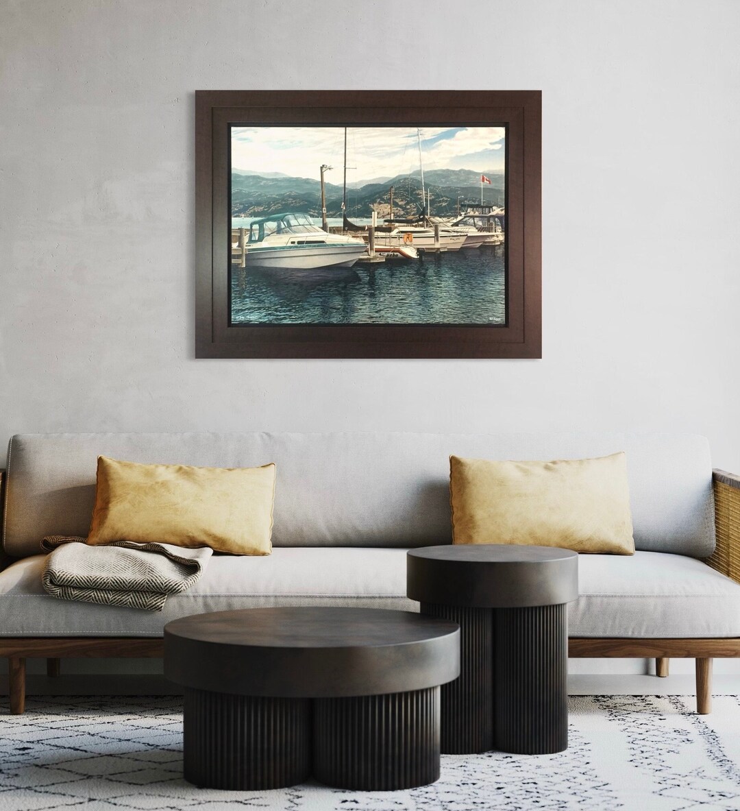 Framed Canvas Giclee Print -