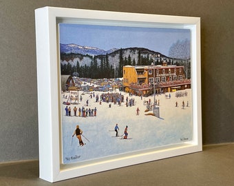 RED MOUNTAIN, ROSSLAND - Open Edition Litho Print by Artist Mal Gagnon. Rebates for local pick-up.