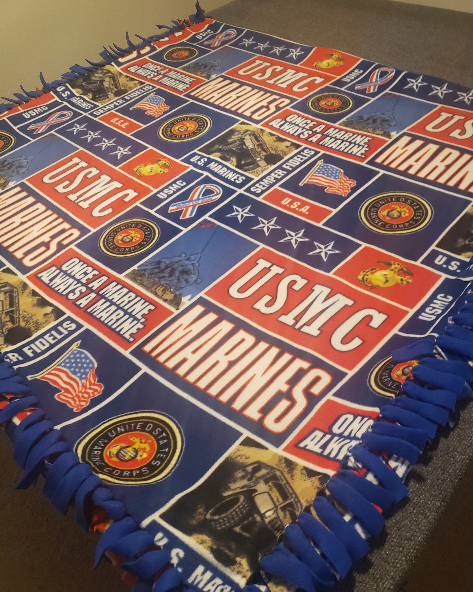 United States Marines Blanket / Large Xlarge Blanket / US Etsy
