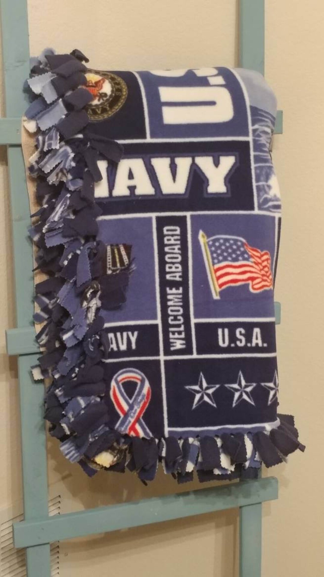 United States Navy Blanket / Medium Blanket / US Navy / Navy Wife