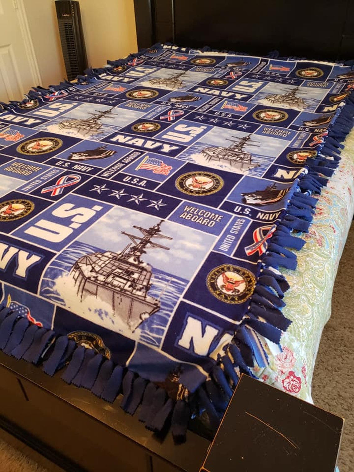 United States Navy Blanket / Large Xlarge Blanket / US Navy Etsy