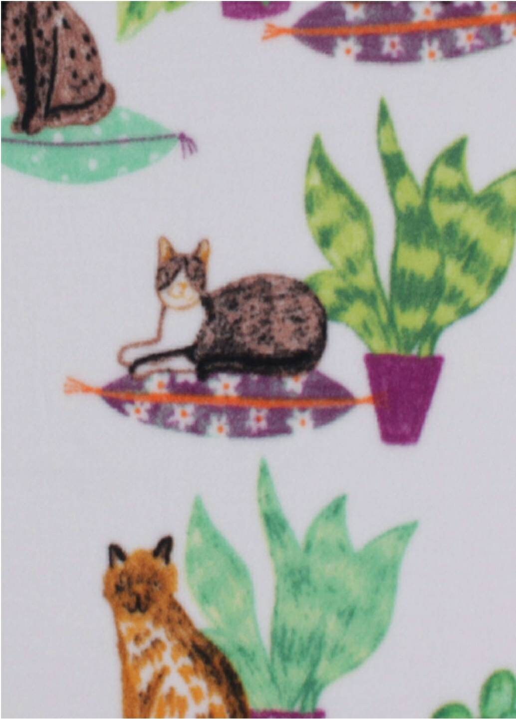 Cat Blanket / Multi Cats / Fleece Tie Blanket / No Sew Blanket Etsy