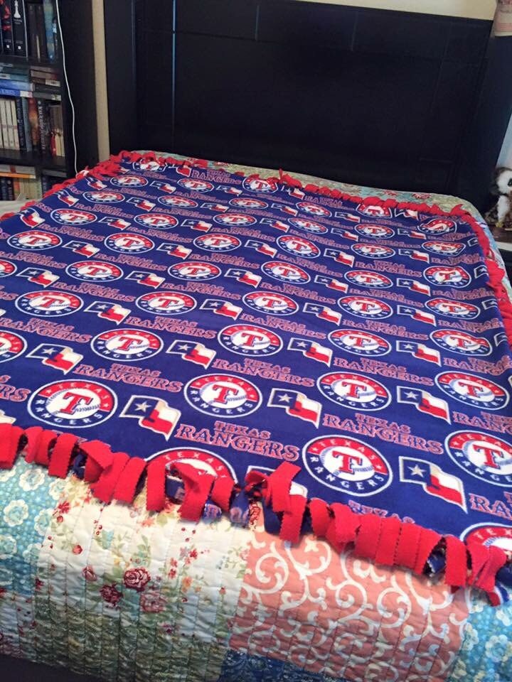Texas Rangers Blanket / Small Medium Blanket / Texas Rangers Etsy