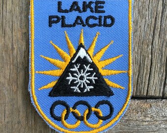 Sew on New York Lake Placid XIII Winter Games 3/" Vintage Olympics Patch