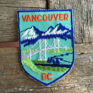 Vancouver British Columbia Canada Vintage Travel Souvenir Patch by Voyager - New in Original Package