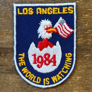 Los Angeles 1984 Summer Olympics Vintage Souvenir Patch