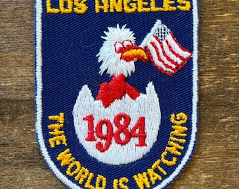 Parche de recuerdo vintage de los Juegos Olímpicos de verano de Los Ángeles 1984