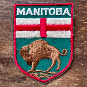 Manitoba, Canada Vintage Travel Souvenir Patch by Voyaguer