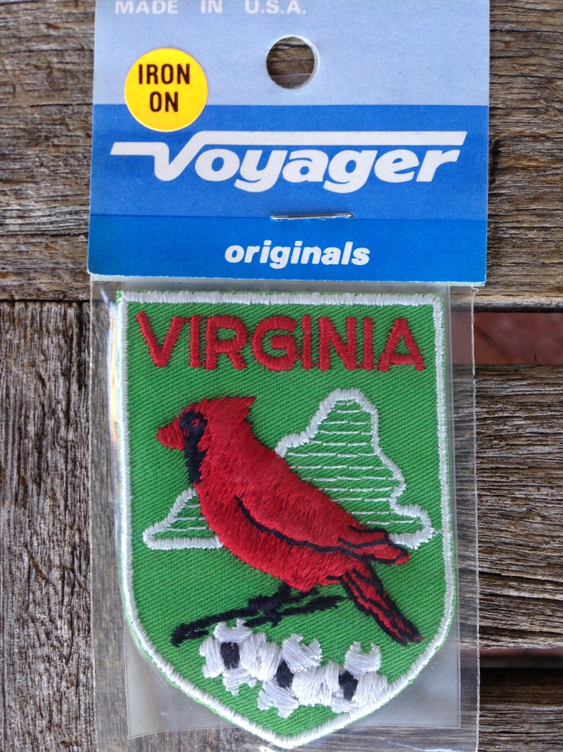 Virginia Vintage Souvenir Travel Patch From Voyager Etsy