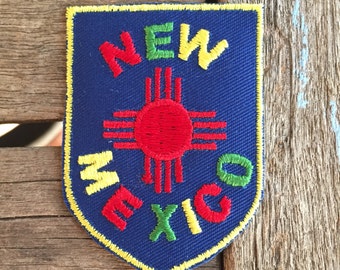 New Mexico Vintage Souvenir Travel Patch from Voyager