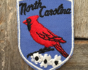 North Carolina Vintage Souvenir Travel Patch from Voyager