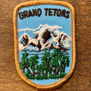 Grand Tetons National Park Vintage Souvenir Travel Patch from Voyager - LAST ONE!