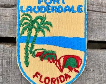 Fort Lauderdale Florida Vintage Souvenir Resetygmärke från Voyager