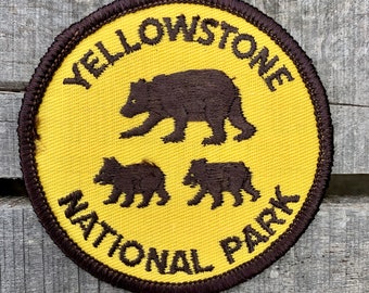 Yellowstone National Park Vintage Souvenir Travel Patch, a Trailblazer Emblems by B&B Enterprises