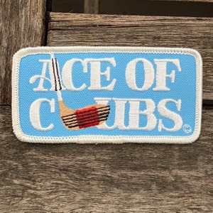 Ace of Clubs Vintage Novelty Golfing Patch from Voyager