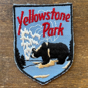 Pamiątkowa naszywka podróżna z Parku Narodowego Yellowstone od Voyagera