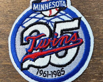 Minnesota Twins 25th Anniversary Patch 1961-1985 Vintage Major League Baseball Souvenir Patch