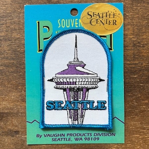 Seattle Washington Space Needle Vintage Souvenir Travel Patch from IAAC