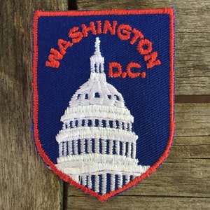 Washington DC Vintage Souvenir Travel Patch from Voyager