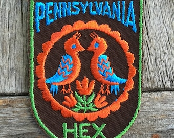 Pennsylvania Hex Vintage Souvenir Souvenir Patch