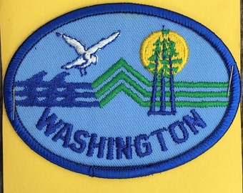 Washington State Vintage Souvenir Travel Patch from IAAC