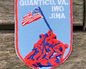 Quantico, Virginia Iwo Jima Vintage Souvenir Travel Patch from Voyager