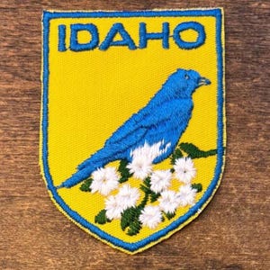 Parche de viaje vintage de Idaho de Voyager