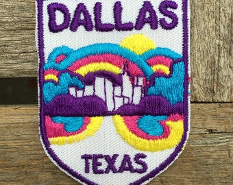 Dallas, Texas Travel Souvenir Patch from Voyager