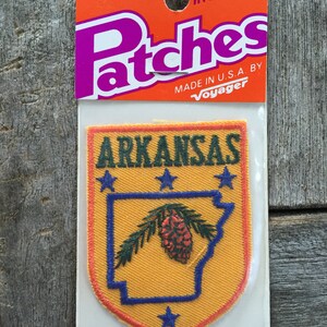 Arkansas Vintage Souvenir Travel Patch from Voyager image 2