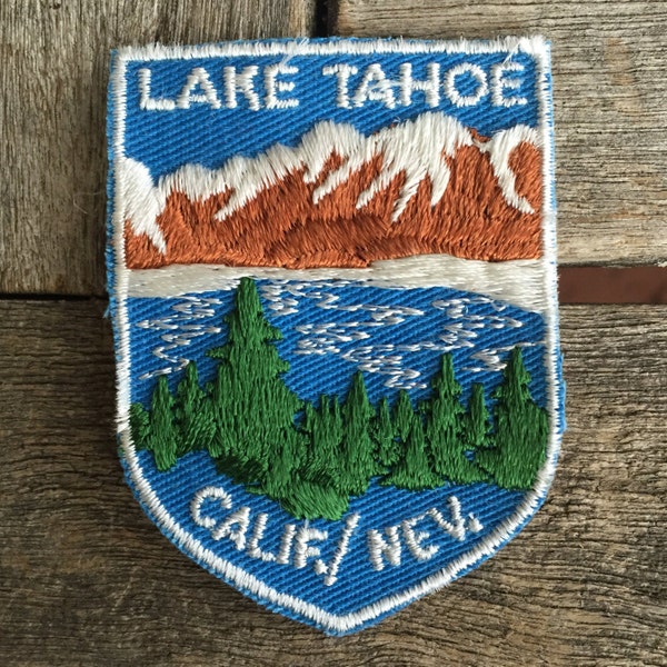 Lake Tahoe California/Nevada Vintage Travel Souvenir Patch by Voyager - New in Original Package