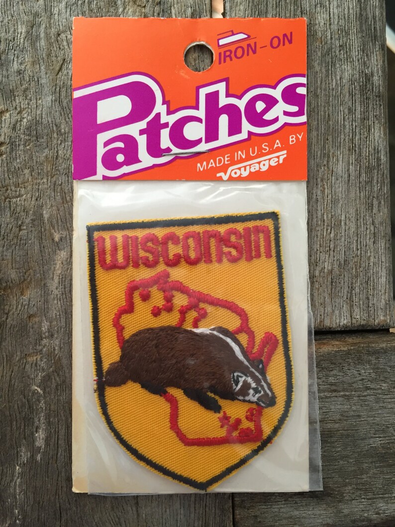 Wisconsin Vintage Souvenir Travel Patch by Voyager Etsy
