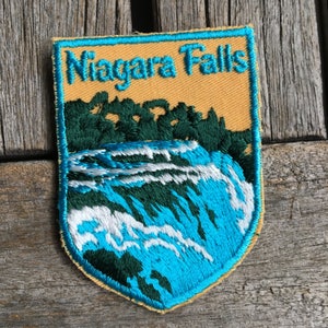 Niagara Falls Vintage Souvenir Travel Patch from Voyager