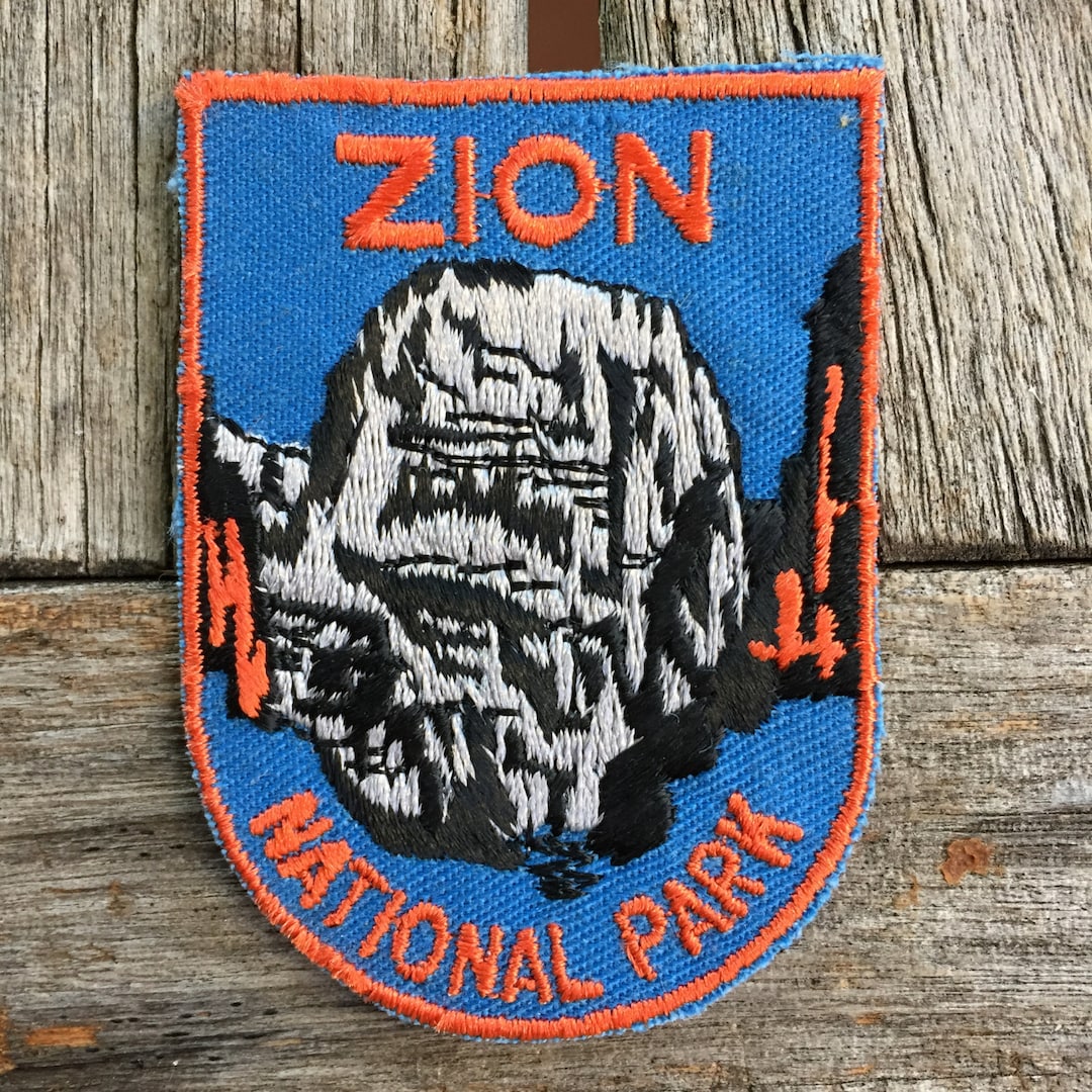 Zion National Park Vintage Souvenir Travel Patch From Voyager Etsy