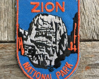 Zion National Park Vintage Souvenir Travel Patch from Voyager