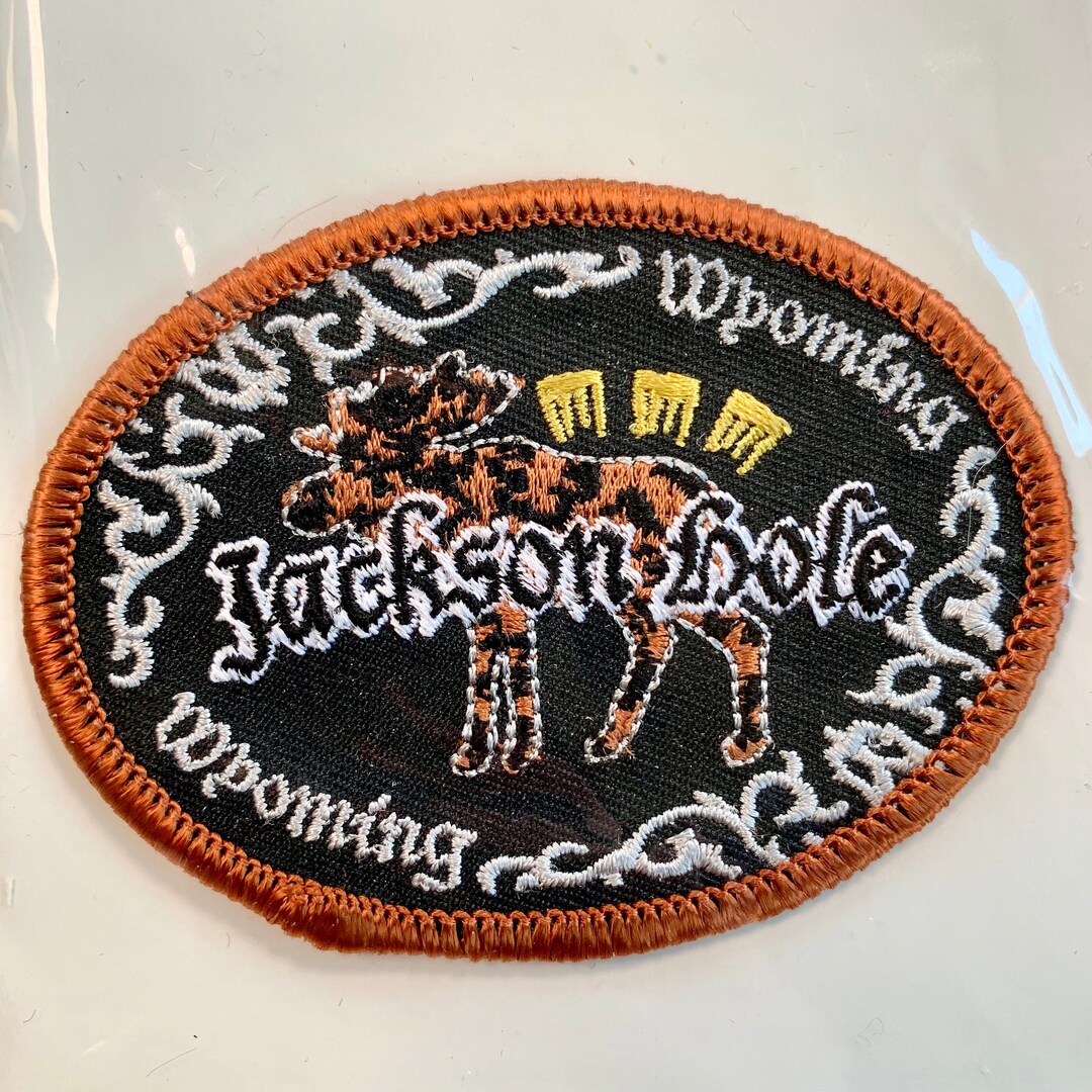 Jackson Hole Wyoming Vintage Souvenir Travel Patch by DK Etsy