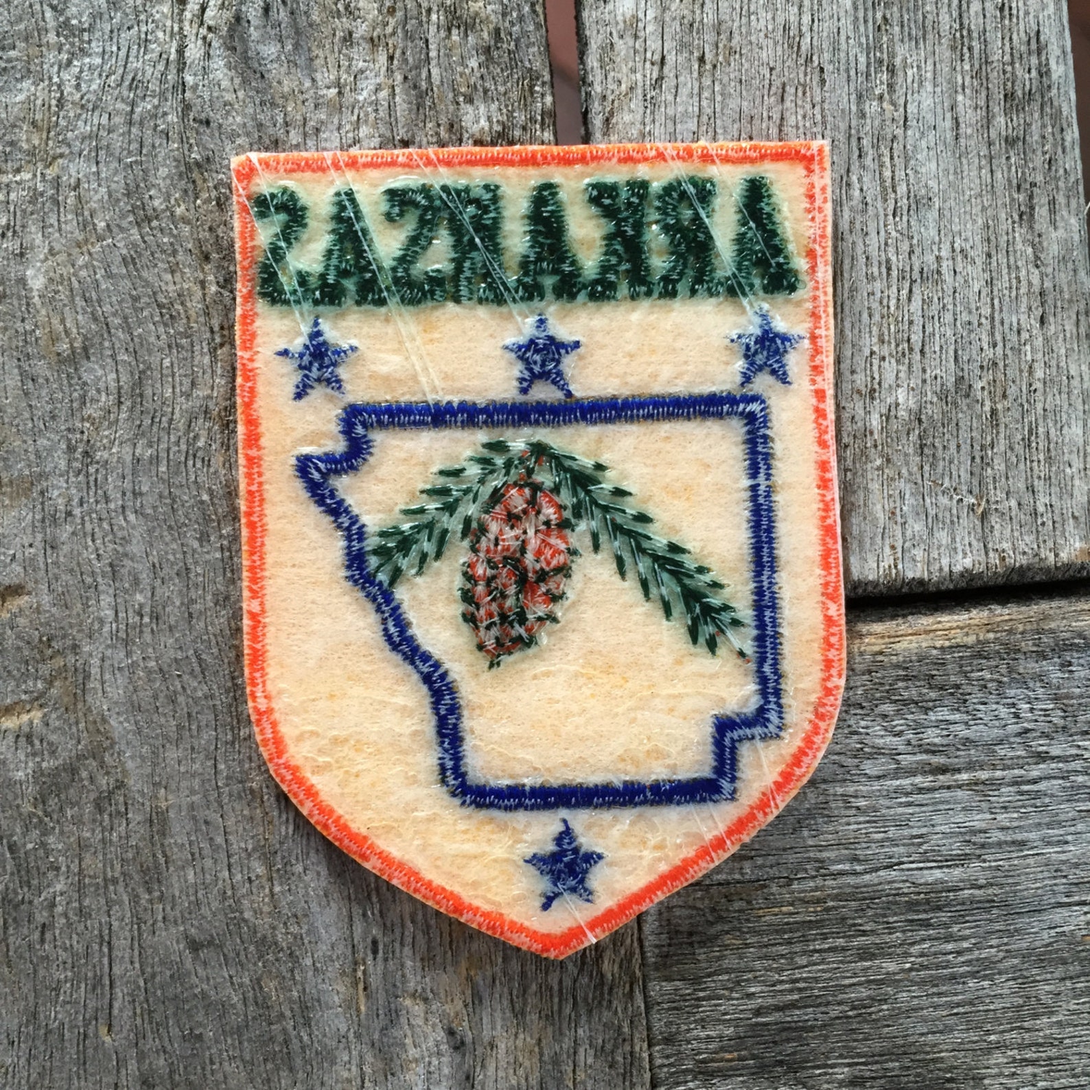 Arkansas Vintage Souvenir Travel Patch From Voyager Etsy