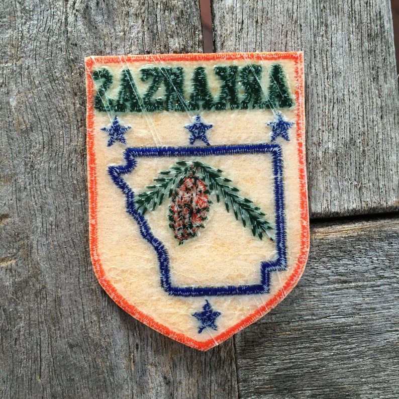 Arkansas Vintage Souvenir Travel Patch from Voyager image 5