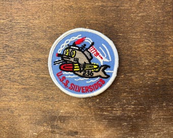 USS Silversides, Muskegon, Michigan Vintage Souvenir Travel Patch